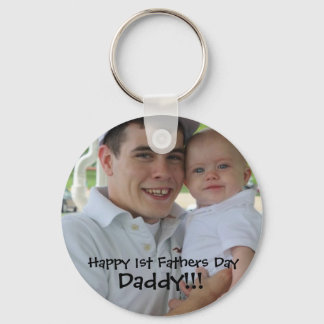 1. Tag, Glücklicher 1. Geburtstag, Papa!!! Schlüsselanhänger