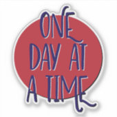 1 Tag nach 12 Schritten Aufkleber (Vorderseite)