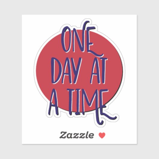 1 Tag nach 12 Schritten Aufkleber (Blatt)