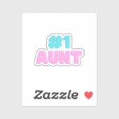 #1 Tante Sticker (Blatt)