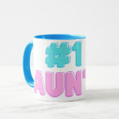 #1 Tante Sticker Tasse (Vorderseite Links)