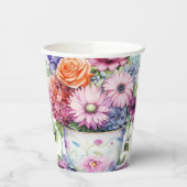 1 Tassen Blume Pappbecher (Links)