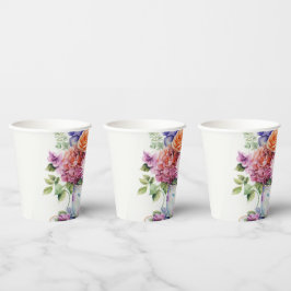 1 Tassen Blume Pappbecher