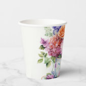 1 Tassen Blume Pappbecher (Vorderseite)