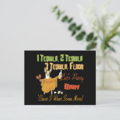 1 Tequila2 Tequila3 Tequila-Boden Postkarte (Stehend Vorderseite)