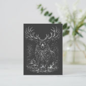 1. The Shadow Stag von BurnsInHell Postkarte (Stehend Vorderseite)