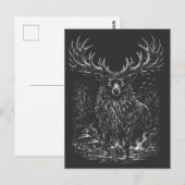 1. The Shadow Stag von BurnsInHell Postkarte (Vorne/Hinten)