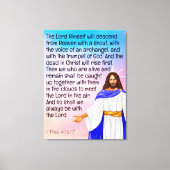 1 Thess 4:16-17 Leinwanddruck (Vorderseite)