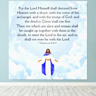 1 Thessalonicher 4:16-17 Leinwanddruck