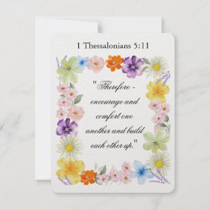 1 Thessalonicher 5:11 Feiertagskarte