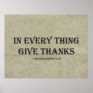 1 Thessalonicher 5:18 Poster