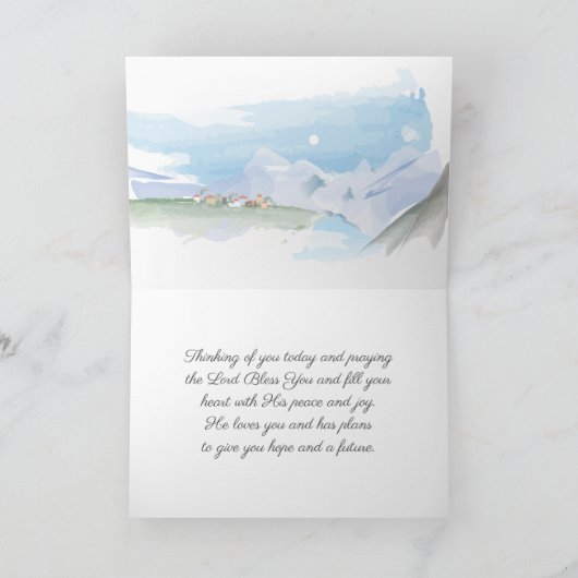 1 Thessaloniker 1:4 Er hat dir die Bibel gewählt Karte (Innenseite)