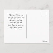 1 Thessaloniker 1:4 Er hat euch die Bibel gewählt Postkarte (Rückseite)