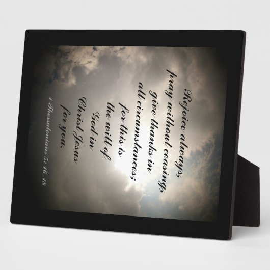 1 Thessaloniker 5:16-18 Fotoplatte (Seite)