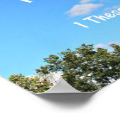 1 Thessaloniker 5:17 Betet ohne aufzuhören. Poster (Ecke)