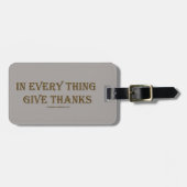 1 Thessaloniker 5:18 Gepäckanhänger (Vorderseite horizontal)