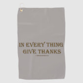 1 Thessaloniker 5:18 Golfhandtuch (Vorderseite)