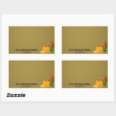 1 Thessaloniker 5:18 In allem danke. Rechteckiger Aufkleber (Blatt)