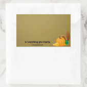 1 Thessaloniker 5:18 In allem danke. Rechteckiger Aufkleber (Tasche)