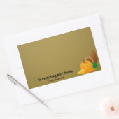 1 Thessaloniker 5:18 In allem danke. Rechteckiger Aufkleber (Umschlag)