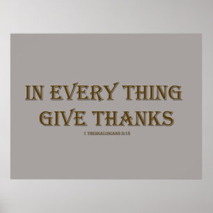 1 Thessaloniker 5:18 Poster