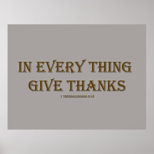 1 Thessaloniker 5:18 Poster (Vorne)