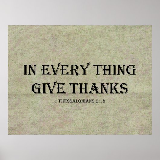 1 Thessaloniker 5:18 Poster (Vorne)