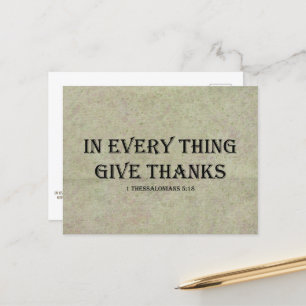 1 Thessaloniker 5:18 Postkarte