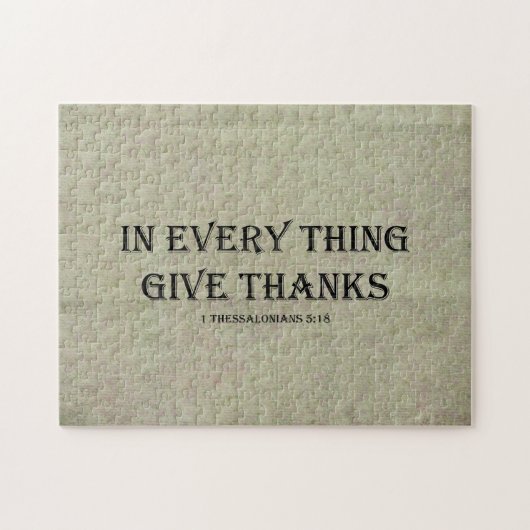 1 Thessaloniker 5:18 Puzzle (Horizontal)