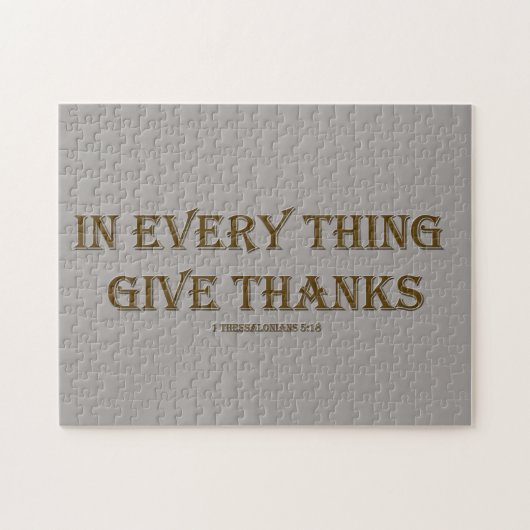 1 Thessaloniker 5:18 Puzzle (Horizontal)