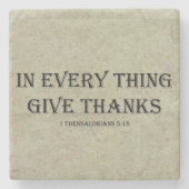 1 Thessaloniker 5:18 Steinuntersetzer (Vorderseite)