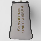 1 Thessaloniki 5:18 Golf Head Cover Golf Headcover (Rotieren 90)