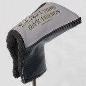 1 Thessaloniki 5:18 Golf Head Cover Headcover (3/4 Vorderseite)