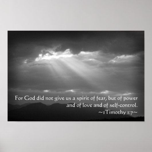 1 Timothy 1:7 Poster (Vorne)