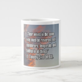 1 Timothy 3:11 WEBU-Tasse Jumbo-Tasse