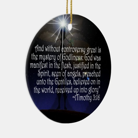 1 TIMOTHY 3:16 SCRIPTURE ORNAMENT JESUS (Rechts)