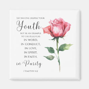 1 Timothy 4:12 - Blume Jugendbibelverse Magnet