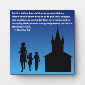 1 Timothy 5:4 Fotoplatte (Vorderseite)