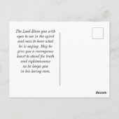 1 Timothy 6:12 Kampf um den guten Kampf des Glaube Postkarte (Rückseite)