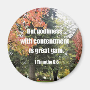 1 Timothy 6:6 Aber Güte mit Zufriedenheit ist Magnet