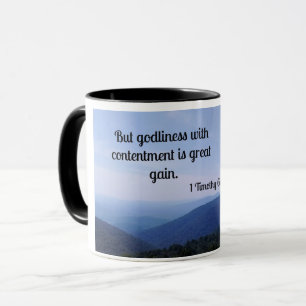 1 Timothy 6:6 Aber Güte mit Zufriedenheit ist Tasse