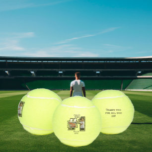 #1 Trainer individuell gestaltete Fotomontage Coll Tennisbälle