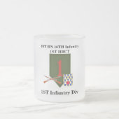 1. Tunnel-bohrwagenTasse Bn16. Inf 1. HBCT 1. Inf Mattglastasse (Mittel)