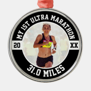 1. Ultramarathon Erster Marathonläufer Läufer Ornament Aus Metall