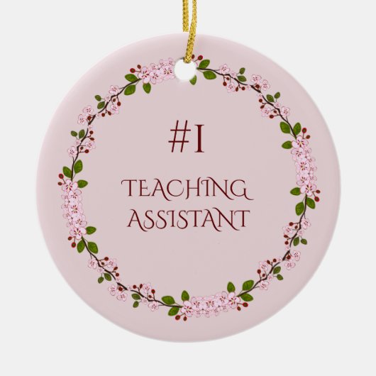 #1 Unterrichtsassistent Keramik Ornament (Vorne)