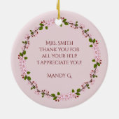 #1 Unterrichtsassistent Keramik Ornament (Hinten)