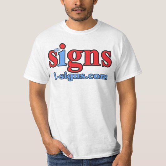 #1 unterzeichnet T - Shirt (Vorderseite)