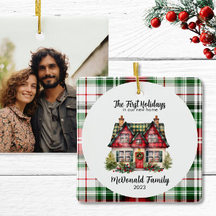 1. Urlaub in New Zuhause Housewarming Hütte Chic Keramikornament