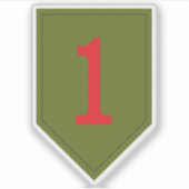 1. US-Infanteriedivision - The Big Red One Patch Aufkleber (Vorderseite)