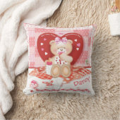 1. Valentinstag Baby Girl Kissen (Decke)